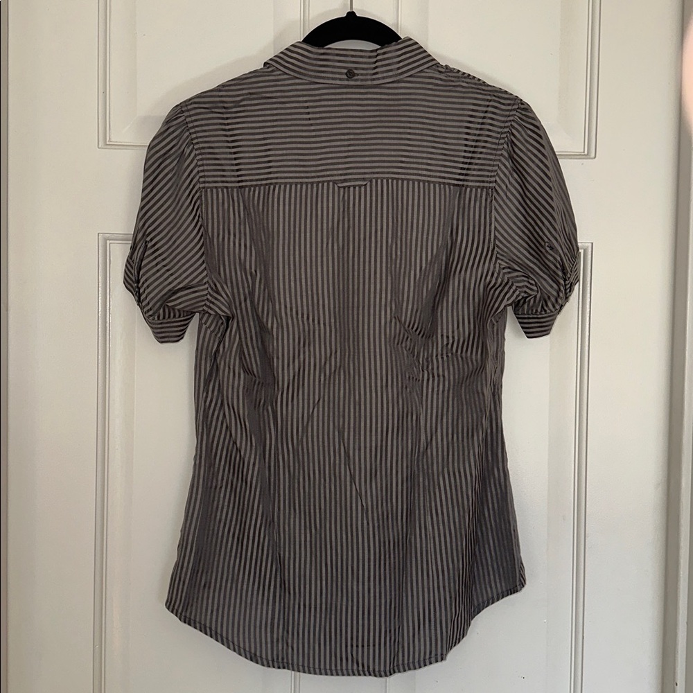 Ben Sherman Silk Cotton Button Down Top - Picture 2 of 7